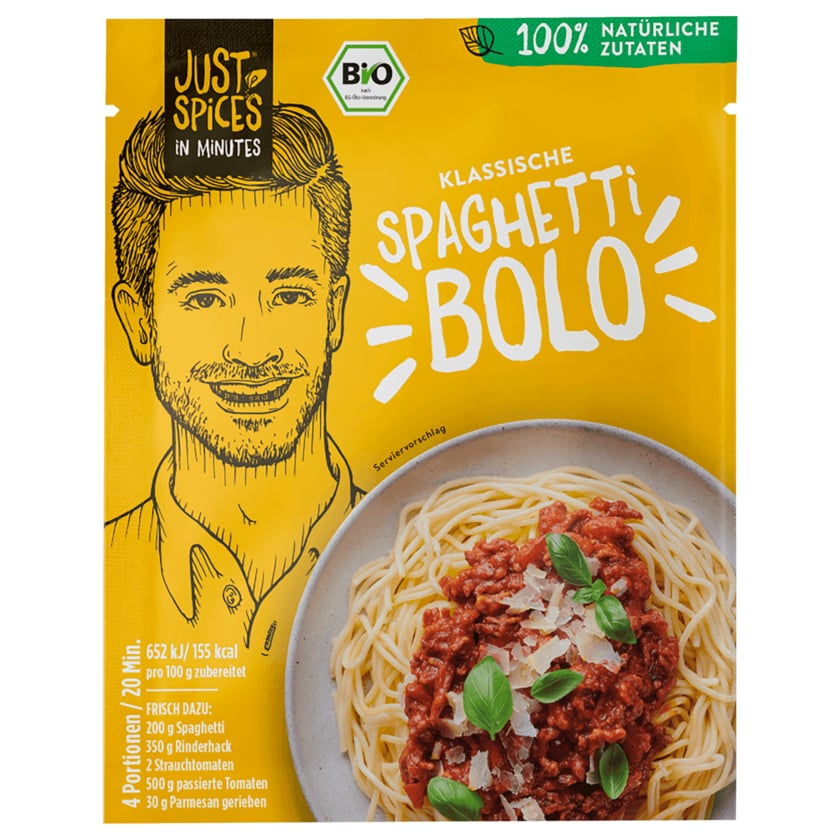 Just Spices In Minutes Yummy Bio Bolognese 40g